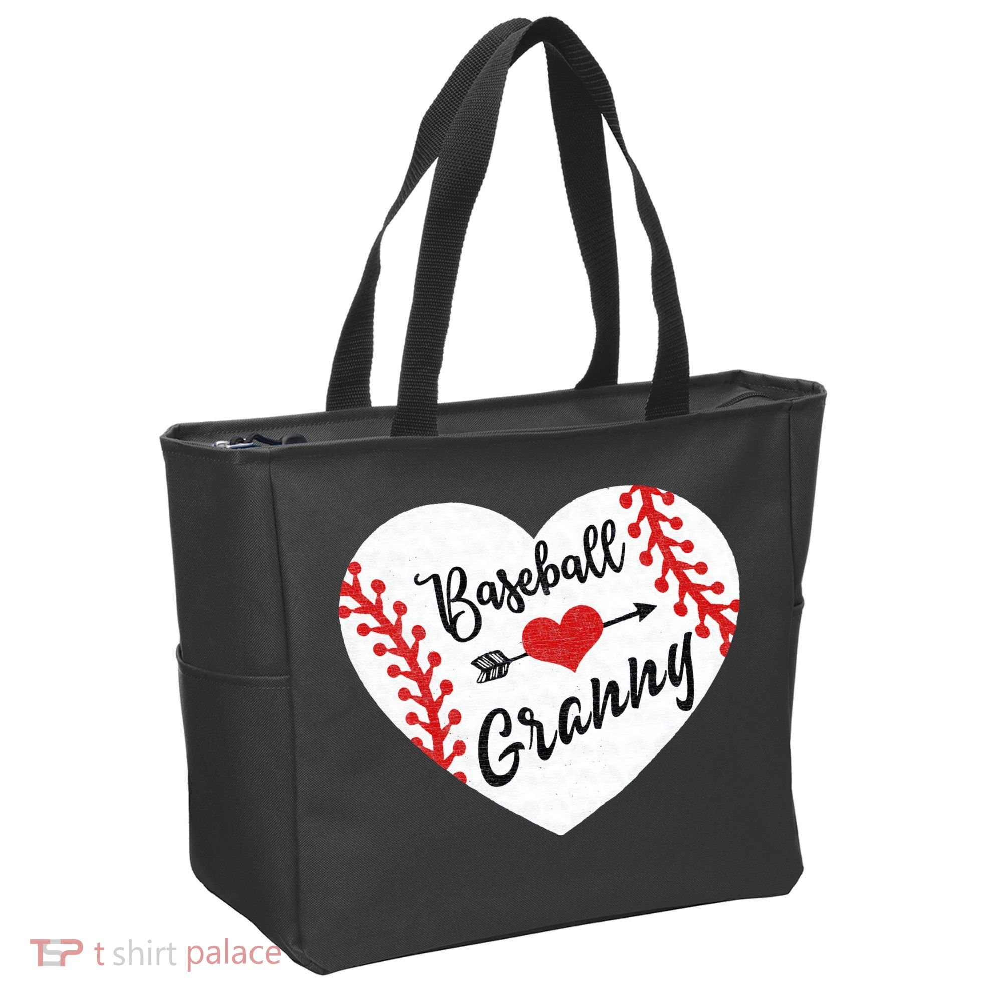 Baseball Heart Granny Grandma Mother's Day Gift Tote Bag
