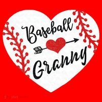 Baseball Heart Granny Grandma Mother's Day Gift Santa Hat thumb 1