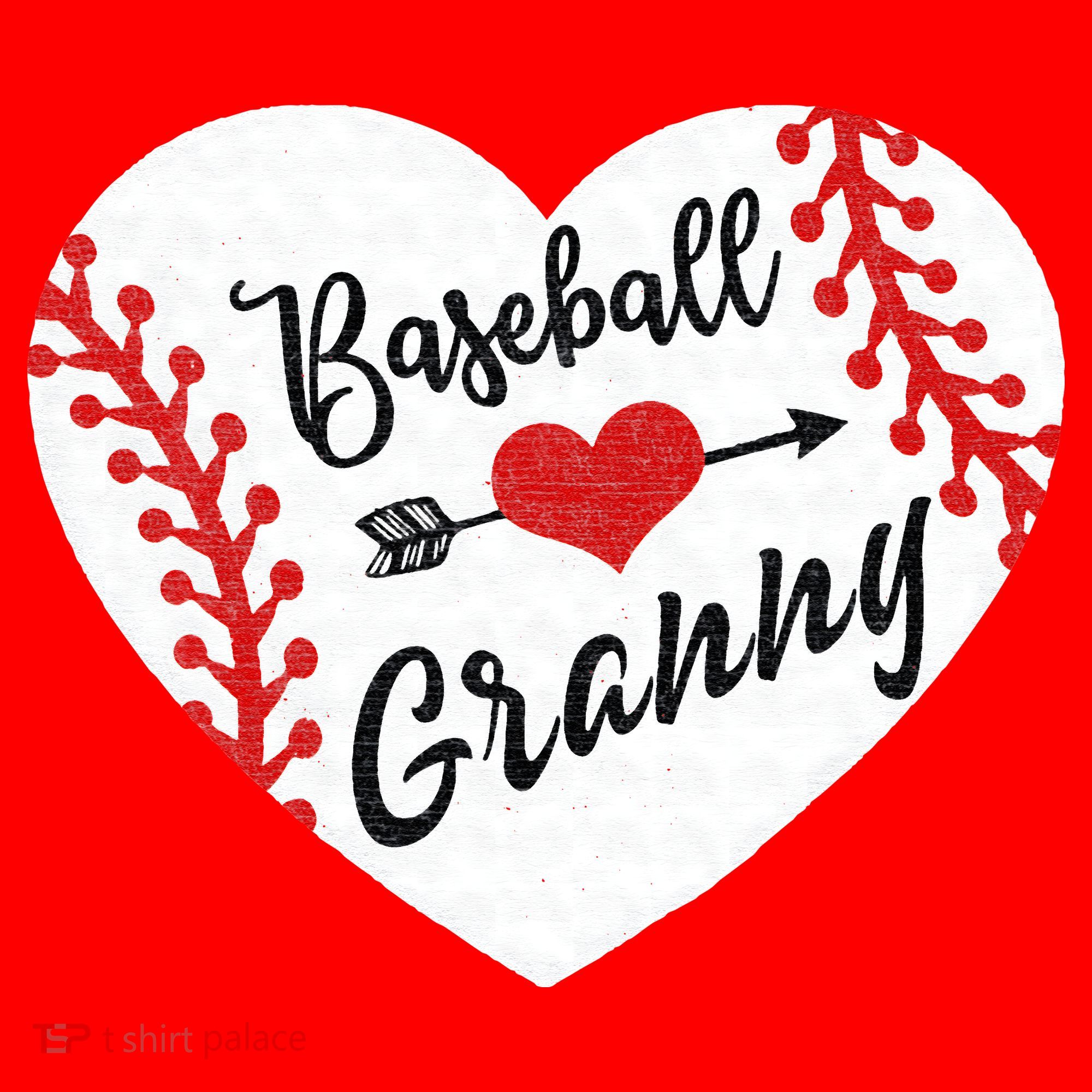 Baseball Heart Granny Grandma Mother's Day Gift Santa Hat