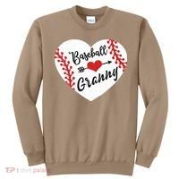 Baseball Heart Granny Grandma Mother's Day Gift Sweatshirt thumb 0