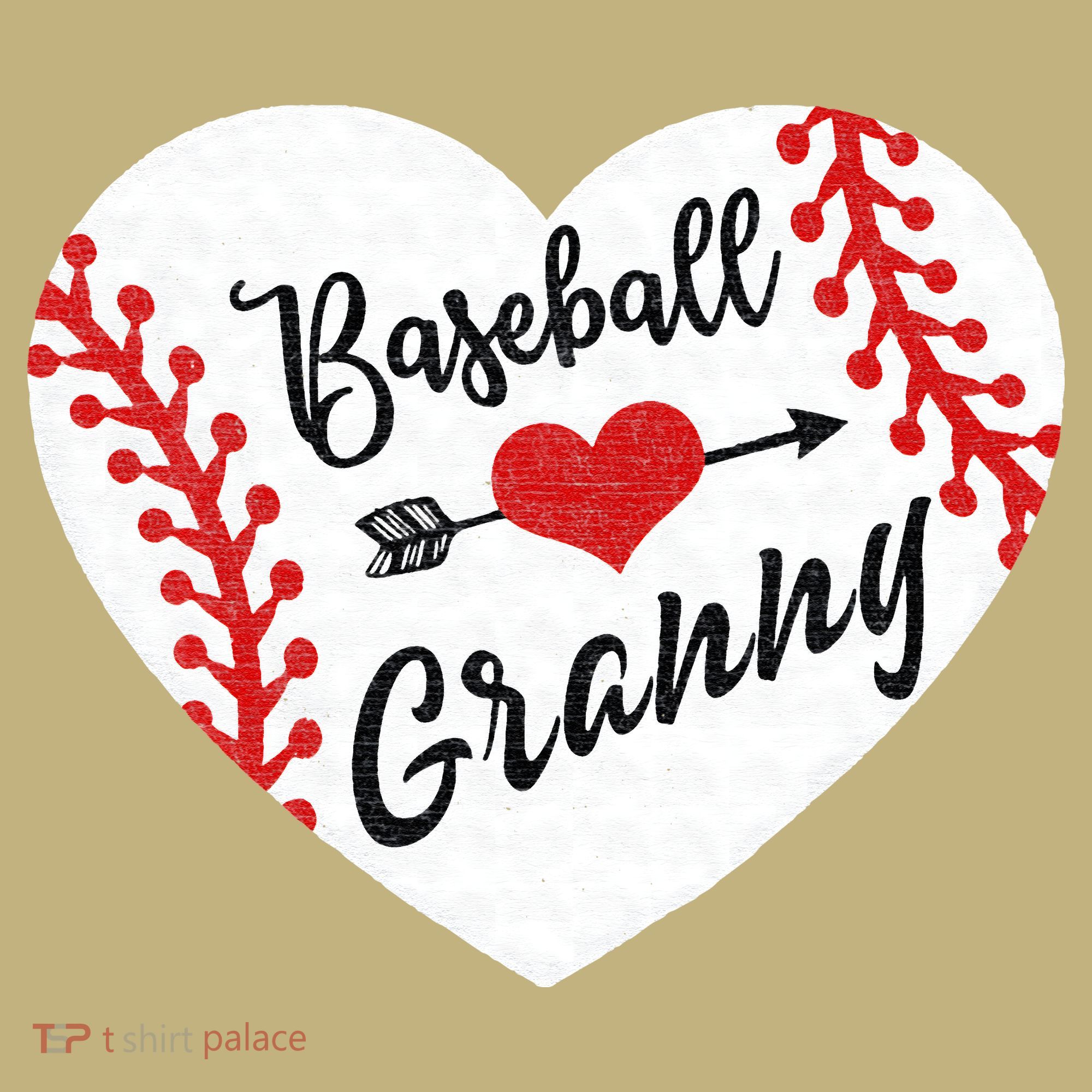 Baseball Heart Granny Grandma Mother's Day Gift Sweatshirt