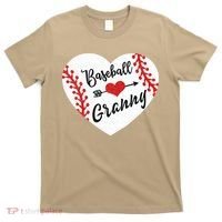 Baseball Heart Granny Grandma Mother's Day Gift T-Shirt thumb 0
