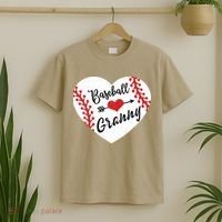 Baseball Heart Granny Grandma Mother's Day Gift T-Shirt thumb 2