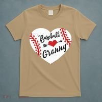 Baseball Heart Granny Grandma Mother's Day Gift T-Shirt thumb 5