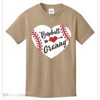 Baseball Heart Granny Grandma Mother's Day Gift Kids T-Shirt thumb 0