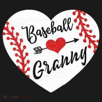Baseball Heart Granny Grandma Mother's Day Gift Women's Hoodie thumb 2