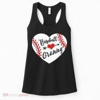 Baseball Heart Granny Grandma Mother's Day Gift Women's Tank Top thumb 0
