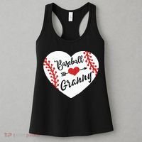 Baseball Heart Granny Grandma Mother's Day Gift Women's Tank Top thumb 3