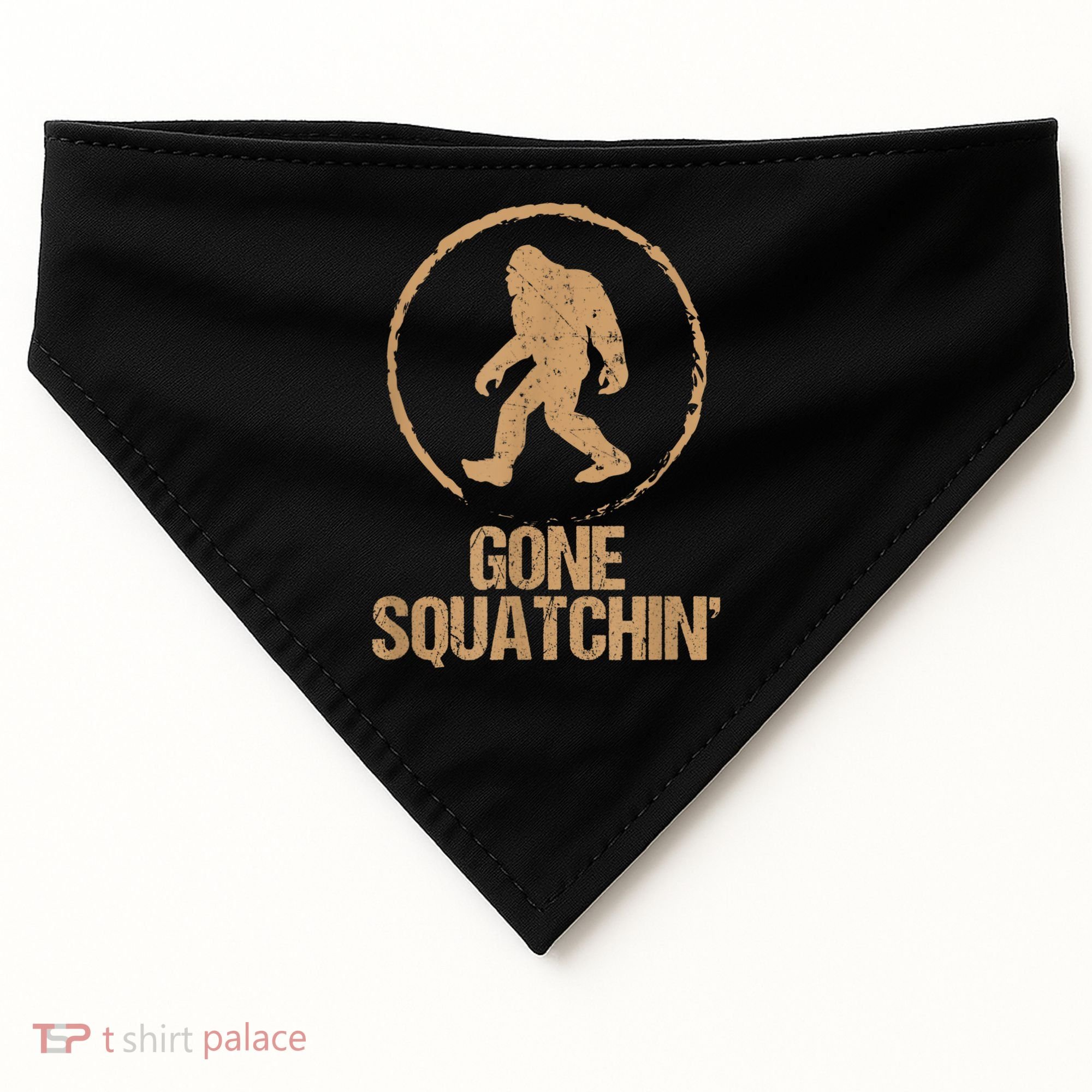 Bigfoot Hunter Gone Squatching Sasquatch USA-Made Doggie Bandana
