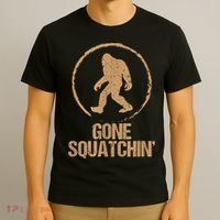 Bigfoot Hunter Gone Squatching Sasquatch T-Shirt thumb 3