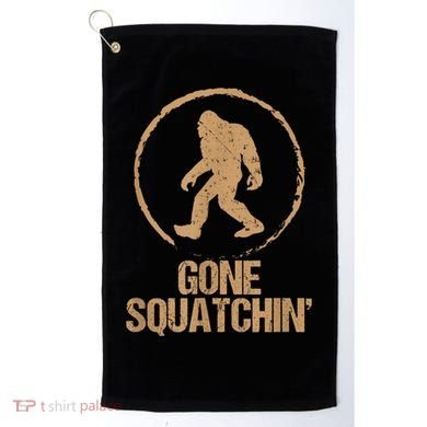 Bigfoot Hunter Gone Squatching Sasquatch Golf Towel