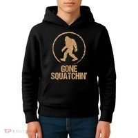 Bigfoot Hunter Gone Squatching Sasquatch Kids Hoodie thumb 4