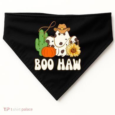 Boo Haw Halloween Country USA-Made Doggie Bandana