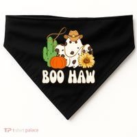 Boo Haw Halloween Country USA-Made Doggie Bandana thumb 0