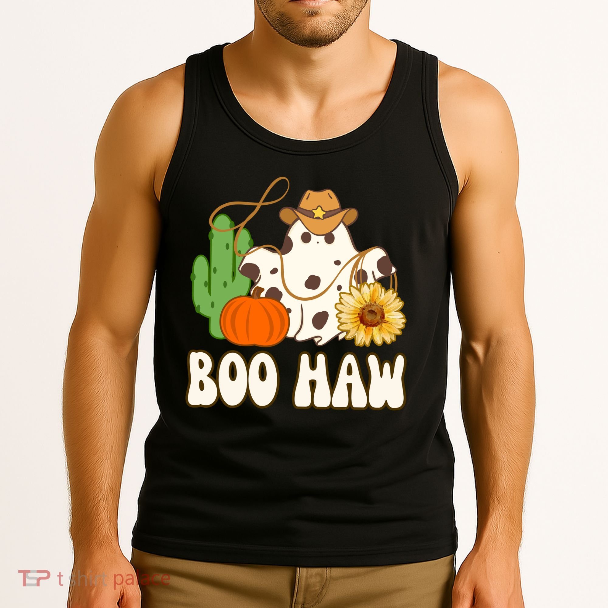 Boo Haw Halloween Country Tank Top