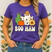 Boo Haw Halloween Country Women's T-Shirt thumb 2