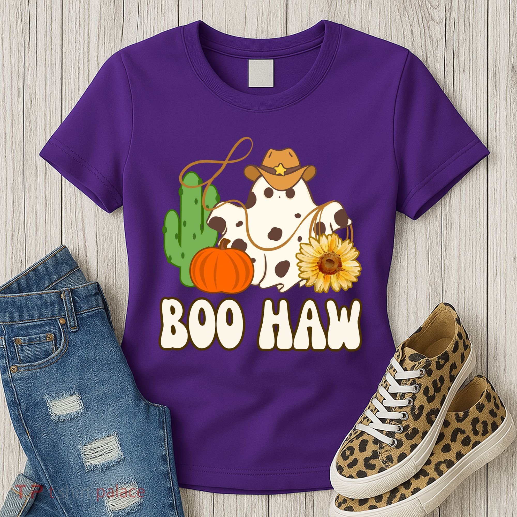 Boo Haw Halloween Country Women's T-Shirt