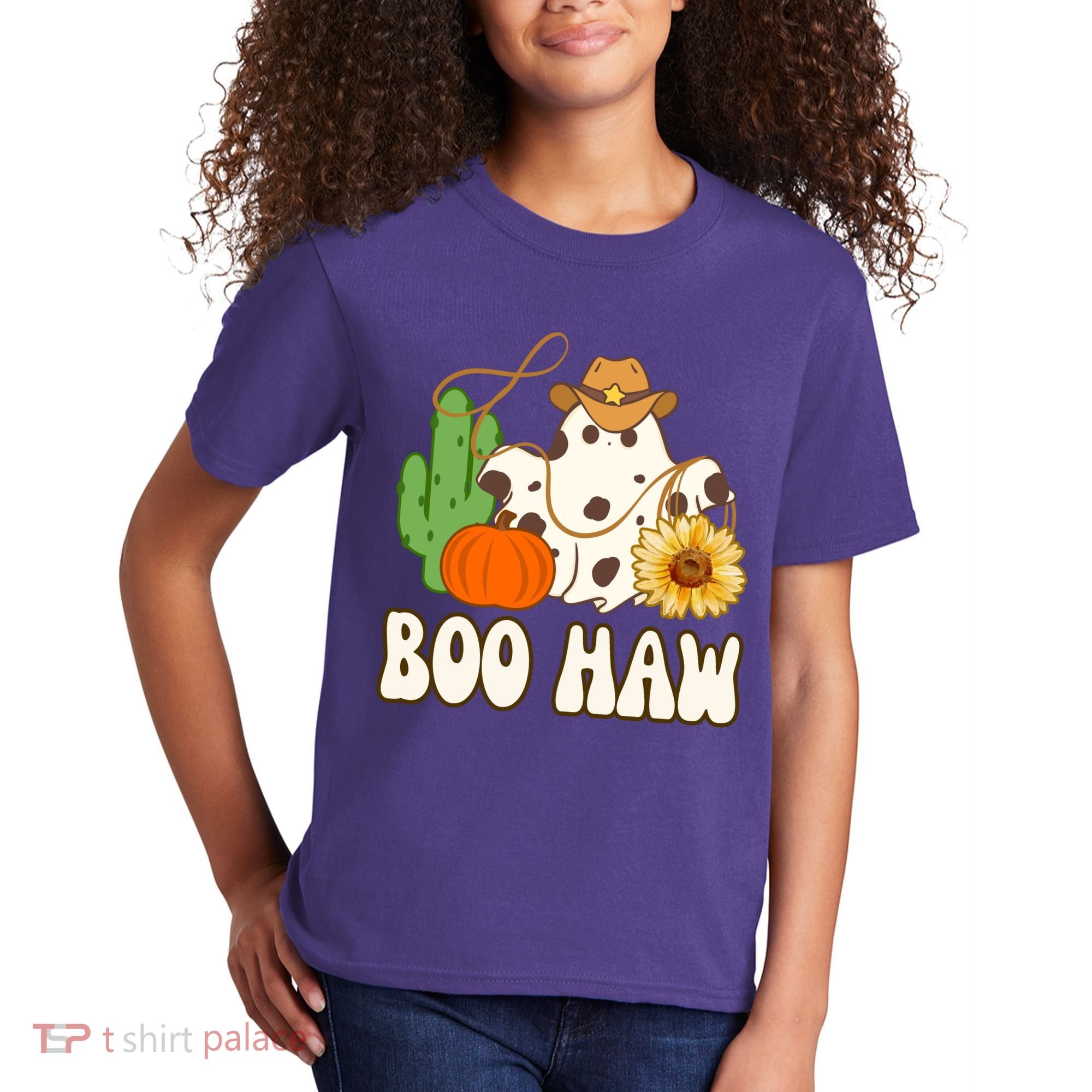 Boo Haw Halloween Country Kids T-Shirt