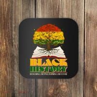 Black History Honoring The Past Inspiring The Future Black History Month Coaster thumb 0