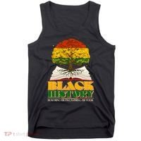 Black History Honoring The Past Inspiring The Future Black History Month Tank Top thumb 0