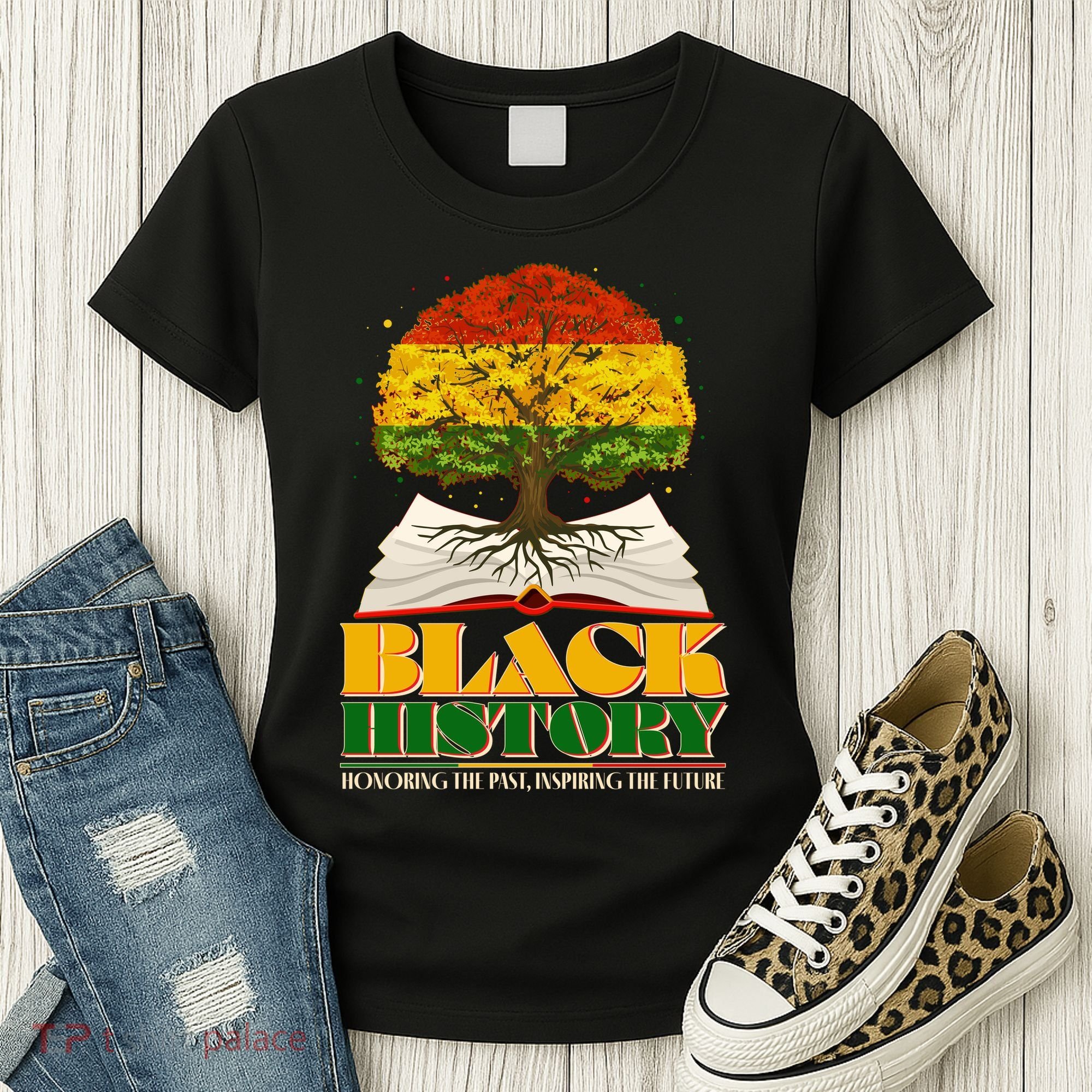Black History Honoring The Past Inspiring The Future Black History Month Women's T-Shirt