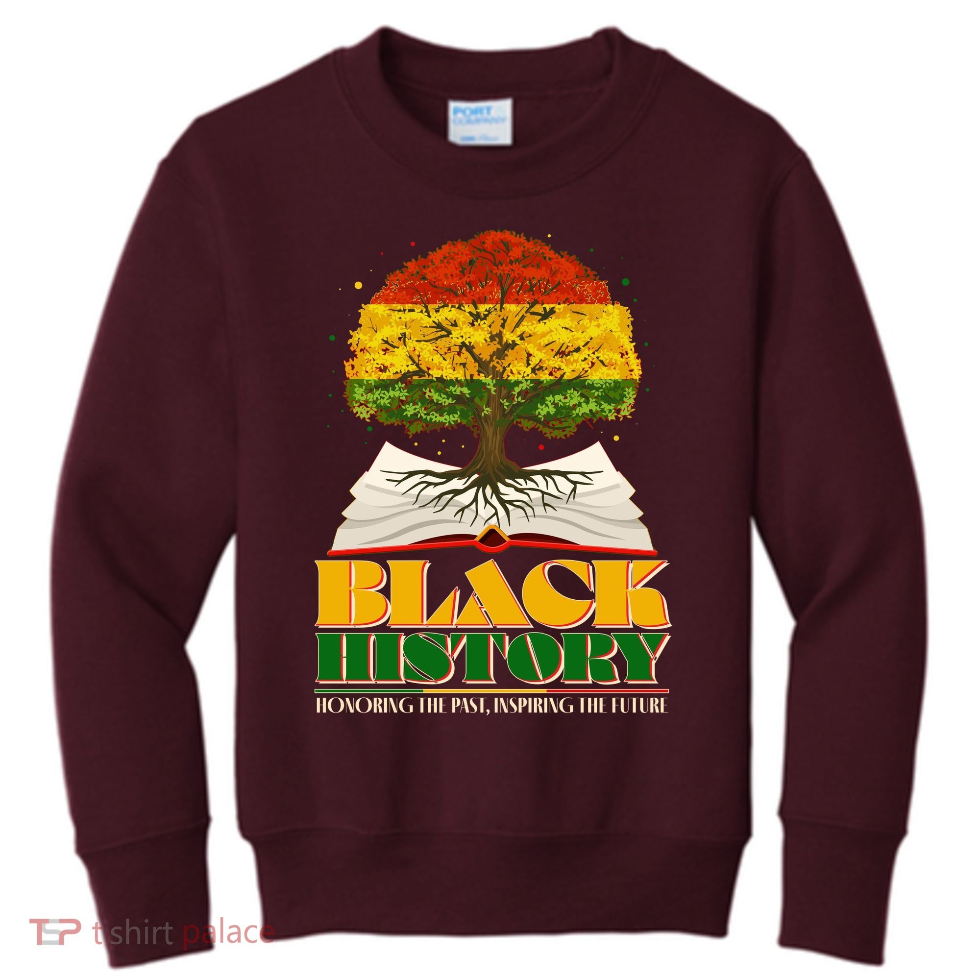 Black History Honoring The Past Inspiring The Future Black History Month Kids Sweatshirt