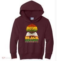 Black History Honoring The Past Inspiring The Future Black History Month Kids Hoodie thumb 0