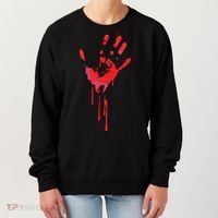 Bloody Hand Horror Blood Creepy Halloween Women's Sweatshirt thumb 0
