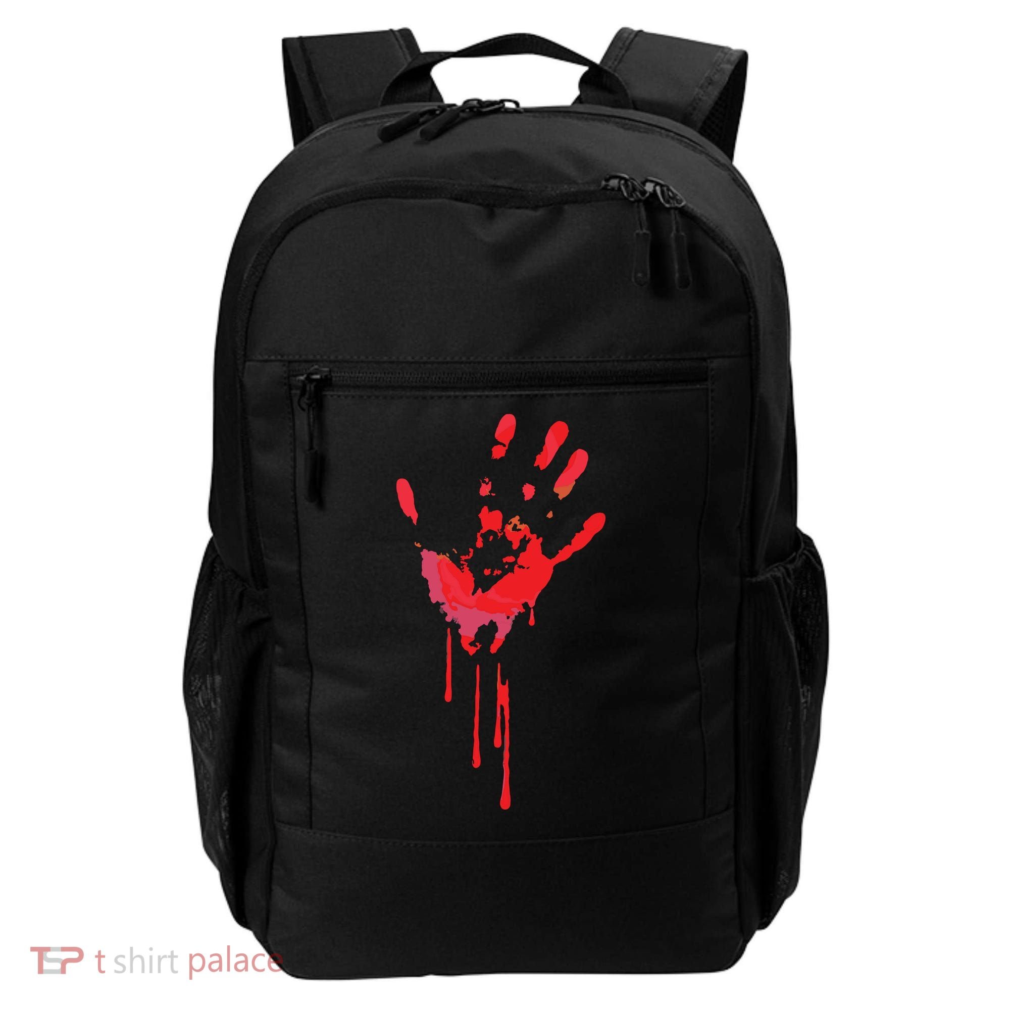 Bloody Hand Horror Blood Creepy Halloween Backpack