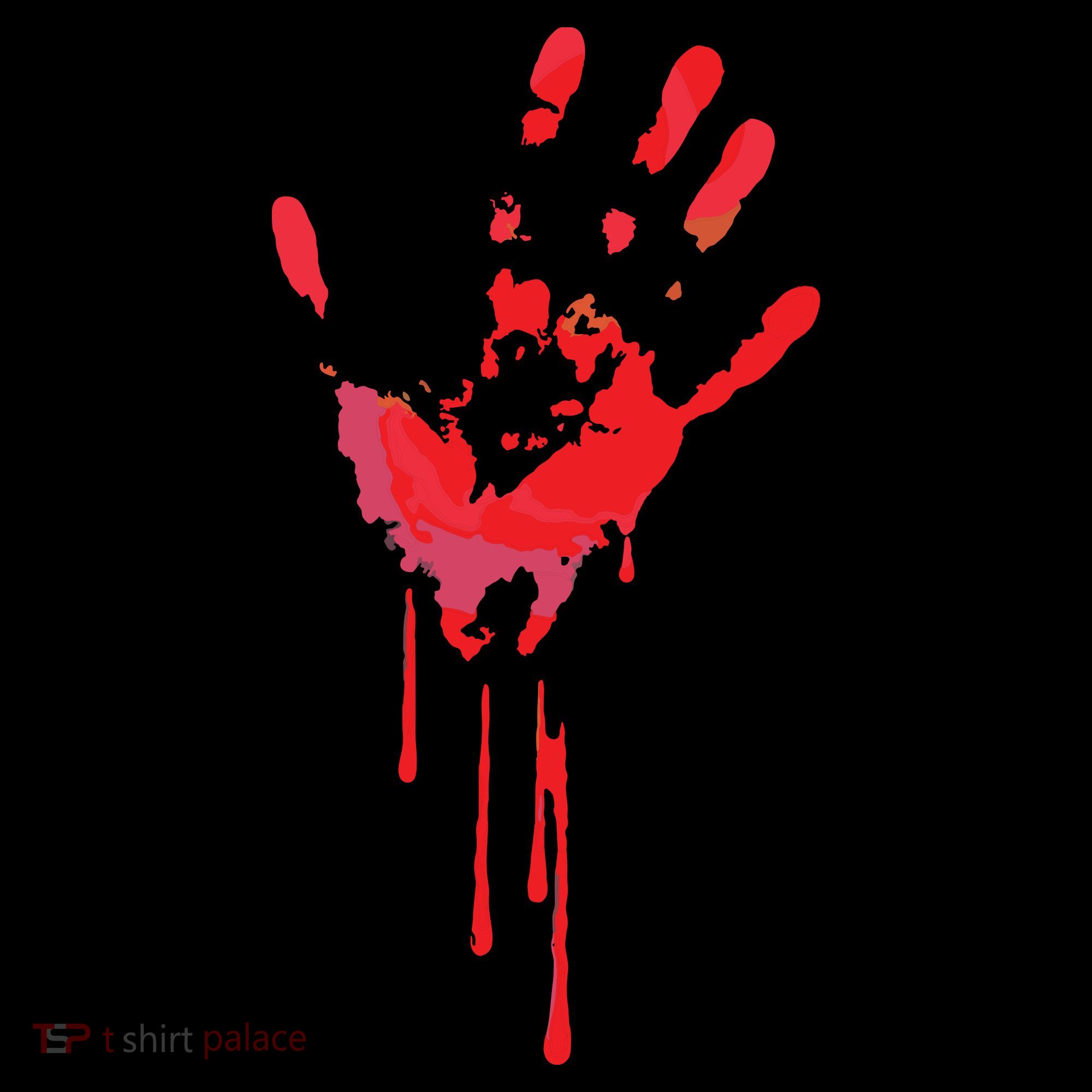 Bloody Hand Horror Blood Creepy Halloween Kids Colorblock Raglan Jersey