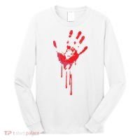 Bloody Hand Horror Blood Creepy Halloween Long Sleeve Shirt thumb 0