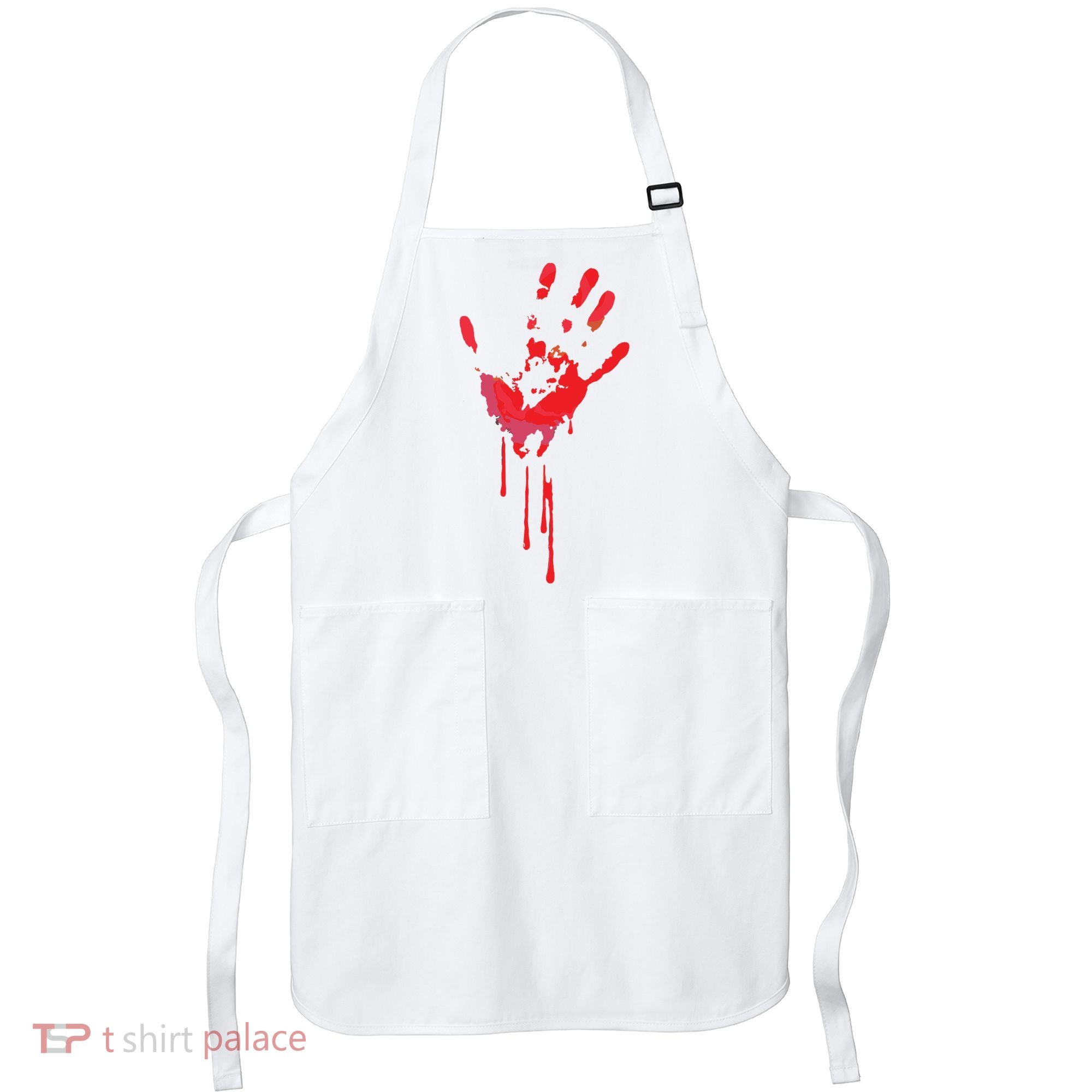 Bloody Hand Horror Blood Creepy Halloween Apron