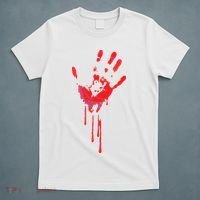Bloody Hand Horror Blood Creepy Halloween T-Shirt thumb 5