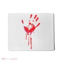 Bloody Hand Horror Blood Creepy Halloween Mousepad thumb 0