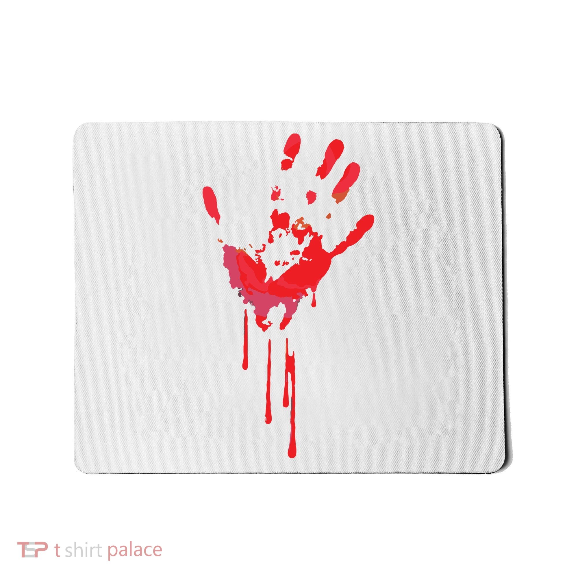 Bloody Hand Horror Blood Creepy Halloween Mousepad