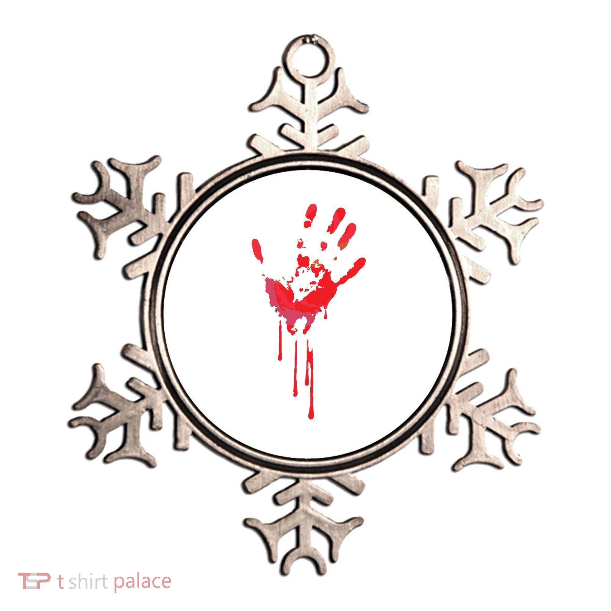 Bloody Hand Horror Blood Creepy Halloween Ornament