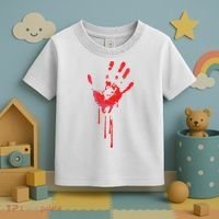 Bloody Hand Horror Blood Creepy Halloween Toddler T-Shirt thumb 3
