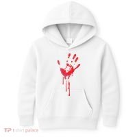 Bloody Hand Horror Blood Creepy Halloween Kids Hoodie thumb 0