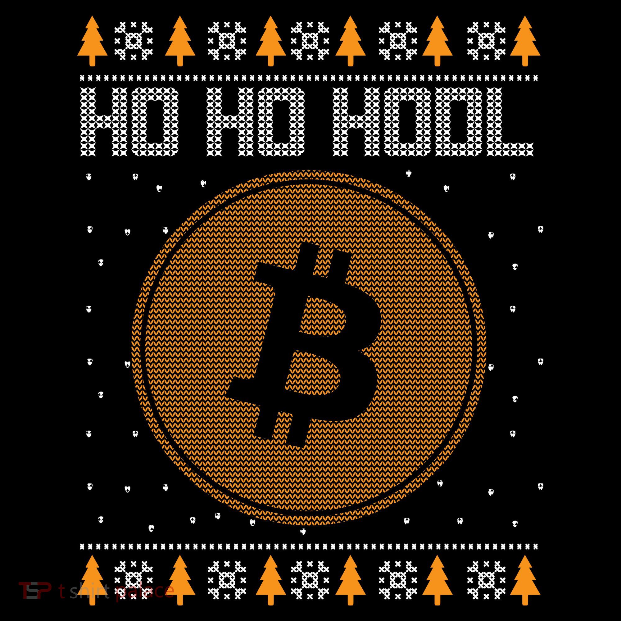 Bitcoin Ho Ho Hodl Crypto Ugly Christmas Women's Hoodie