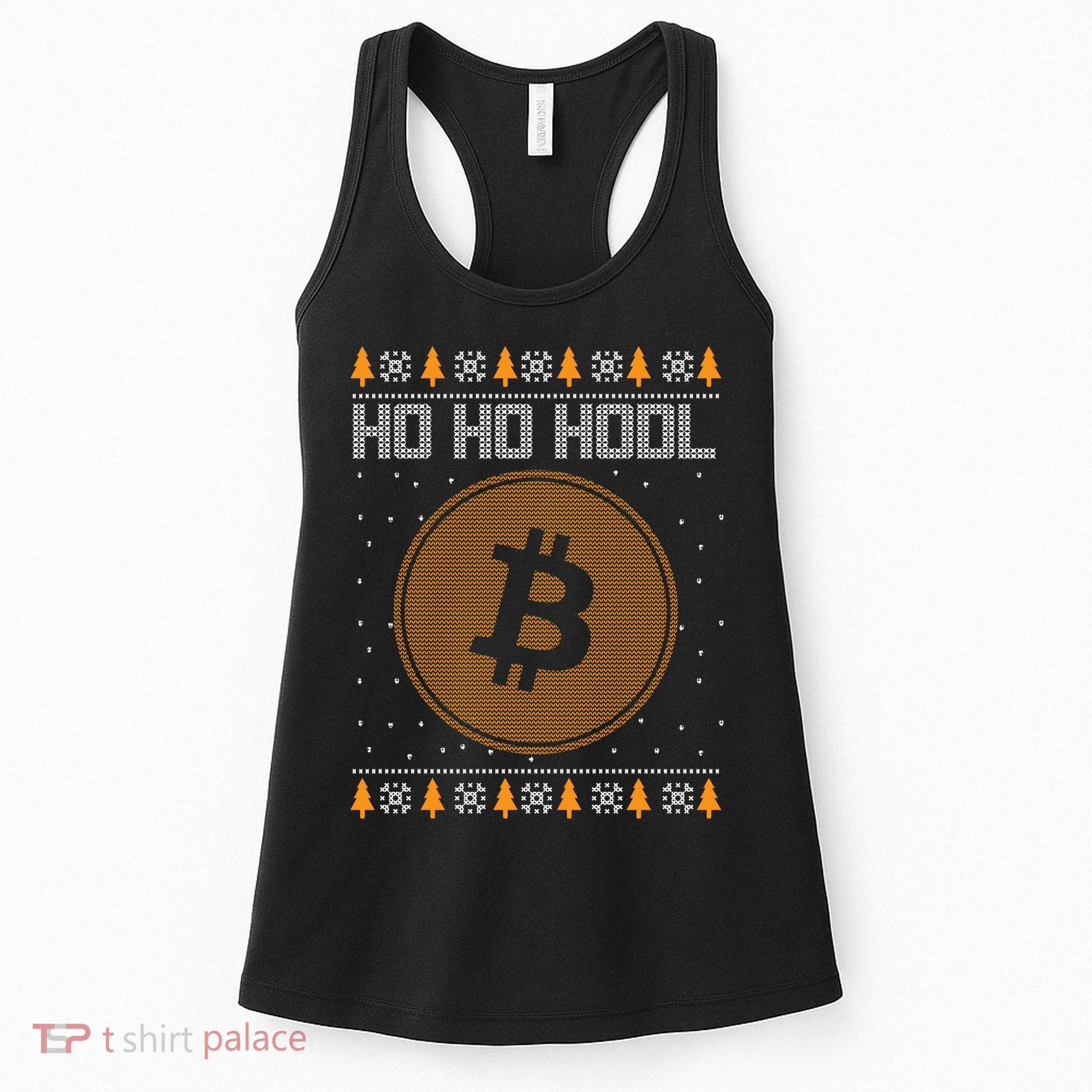 Bitcoin Ho Ho Hodl Crypto Ugly Christmas Women's Tank Top