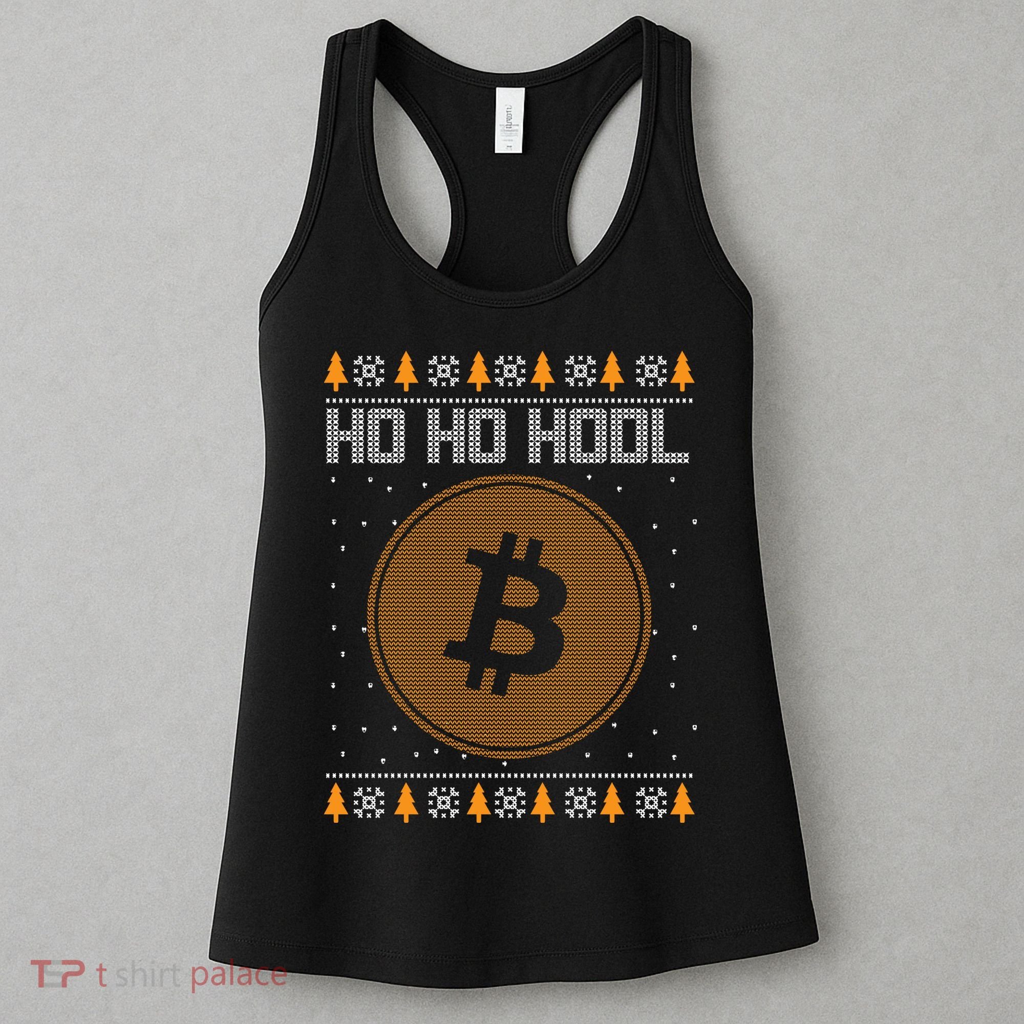 Bitcoin Ho Ho Hodl Crypto Ugly Christmas Women's Tank Top