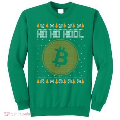 Bitcoin Ho Ho Hodl Crypto Ugly Christmas Sweatshirt