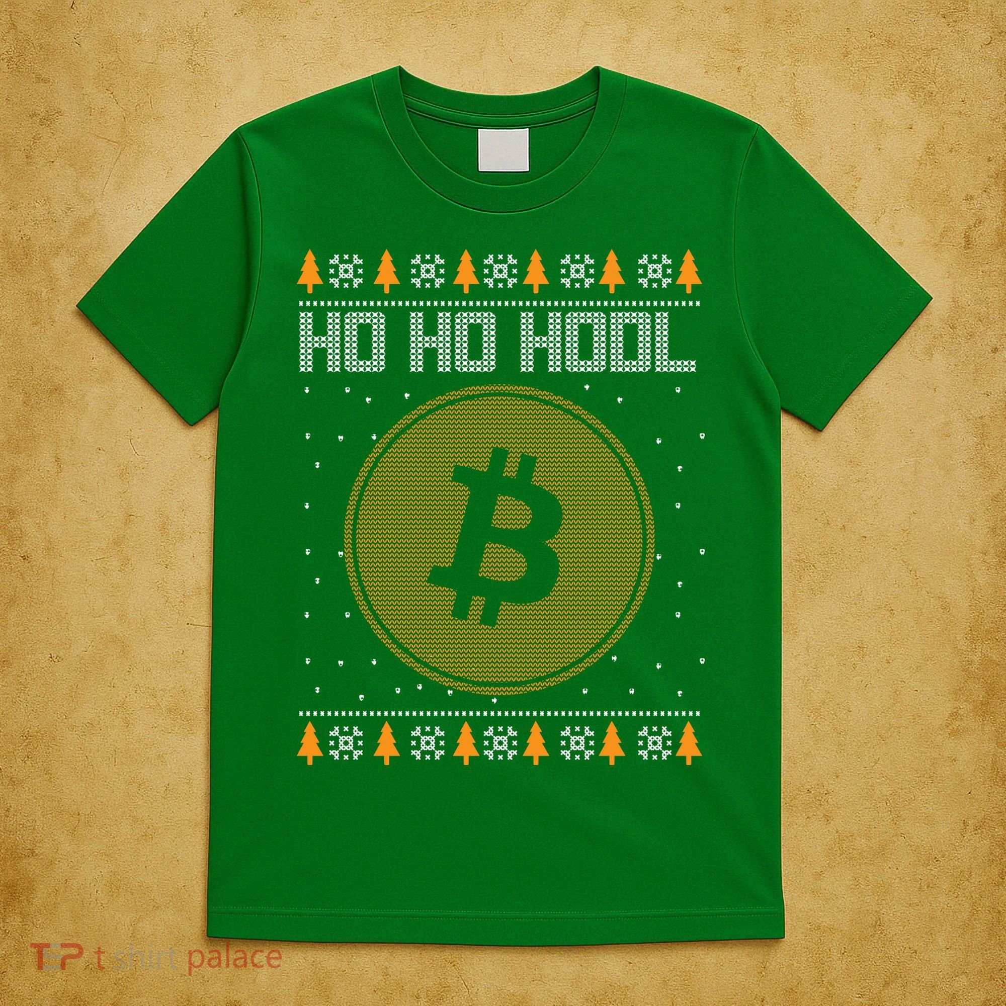 Bitcoin Ho Ho Hodl Crypto Ugly Christmas T-Shirt