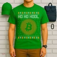 Bitcoin Ho Ho Hodl Crypto Ugly Christmas T-Shirt thumb 6