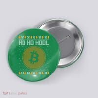 Bitcoin Ho Ho Hodl Crypto Ugly Christmas Button thumb 0
