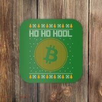 Bitcoin Ho Ho Hodl Crypto Ugly Christmas Coaster thumb 0