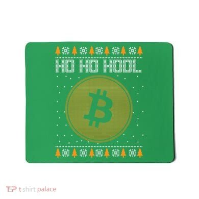 Bitcoin Ho Ho Hodl Crypto Ugly Christmas Mousepad
