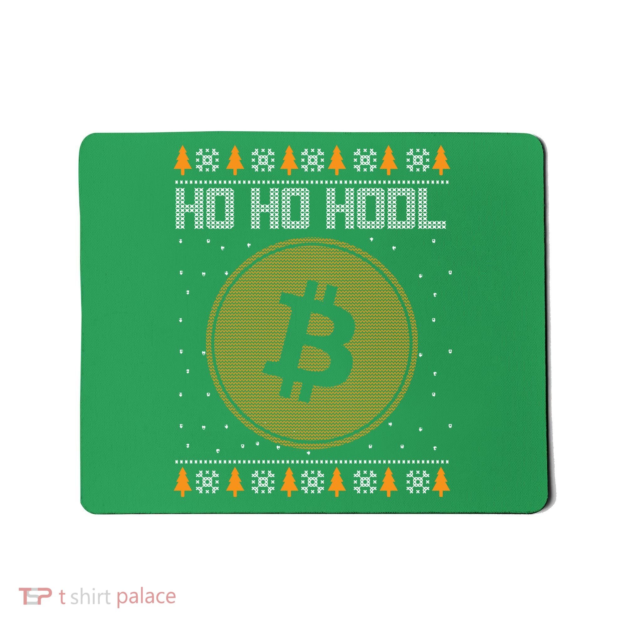 Bitcoin Ho Ho Hodl Crypto Ugly Christmas Mousepad