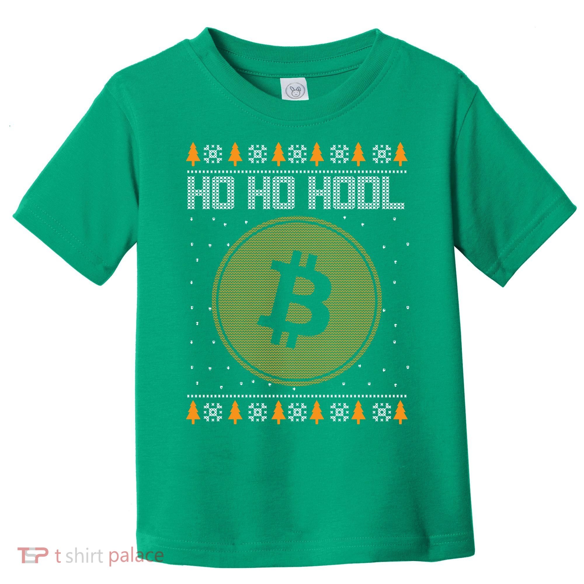 Bitcoin Ho Ho Hodl Crypto Ugly Christmas Toddler T-Shirt