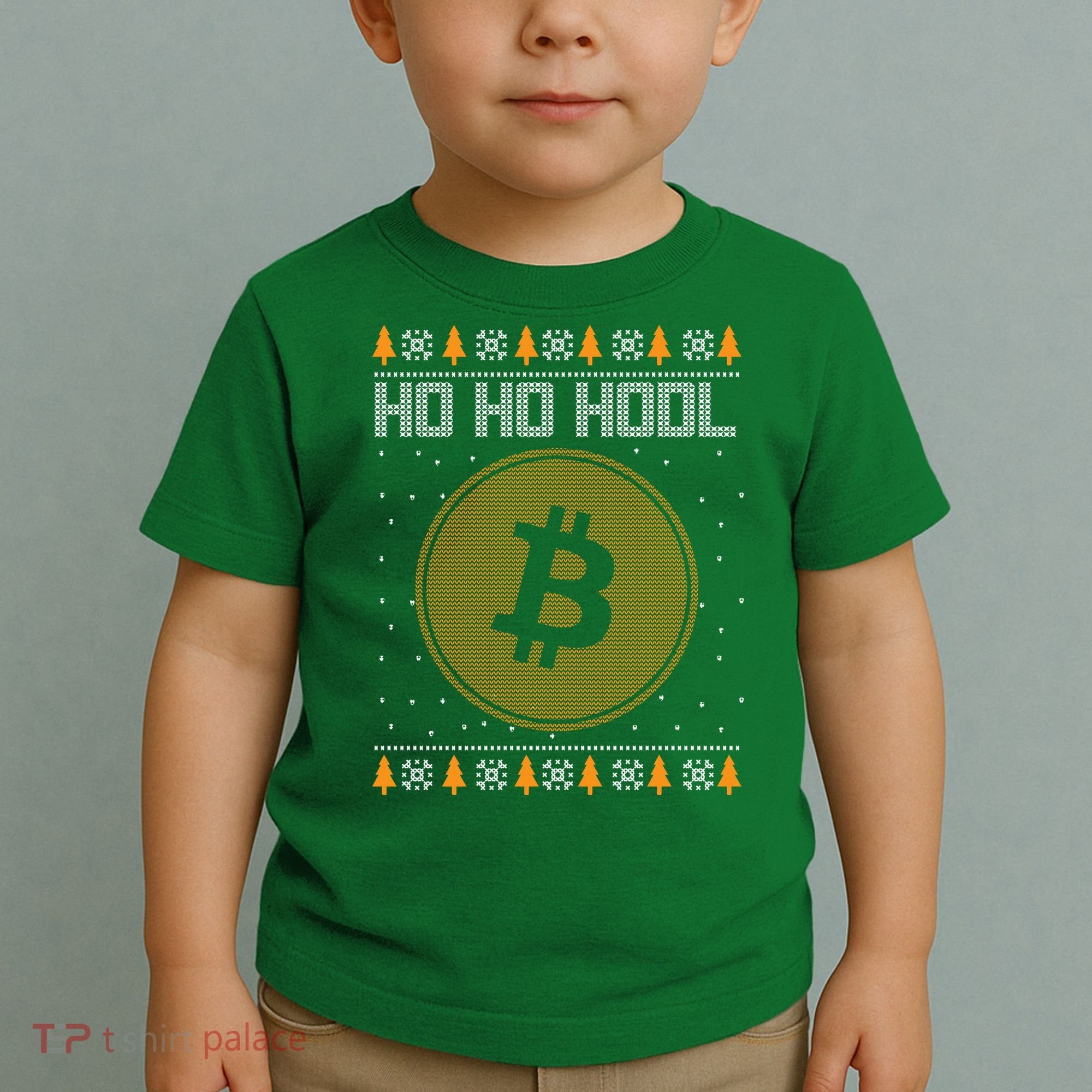 Bitcoin Ho Ho Hodl Crypto Ugly Christmas Toddler T-Shirt